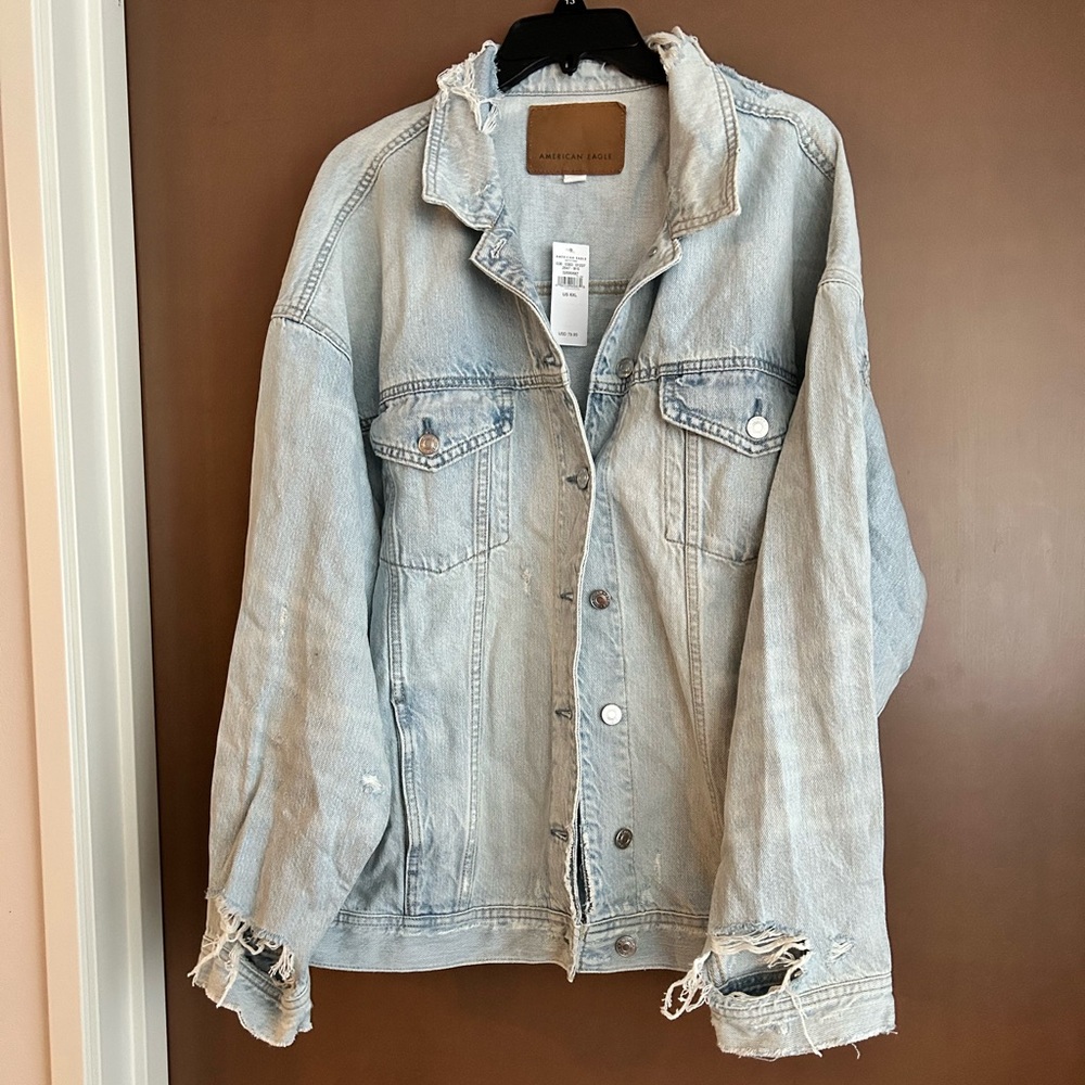American Eagle Distressed Jean Jacket